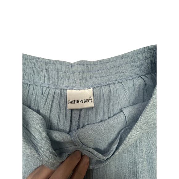 Vintage Light Blue Wide Leg Lounge Shorts‎ Fashion Bug 1X - Picture 2 of 8